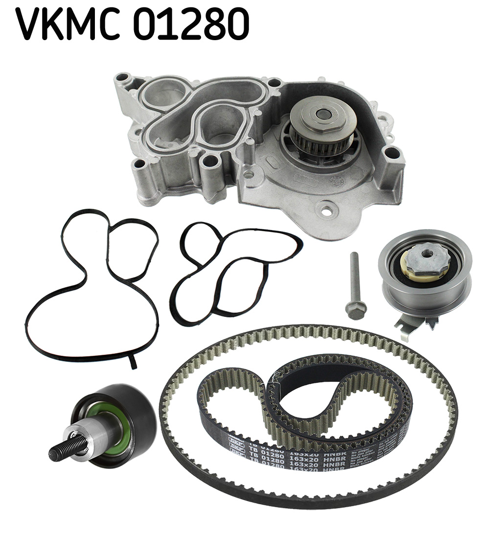 Водяной насос + комплект зубчатого ремня - VKMC 01280 SKF