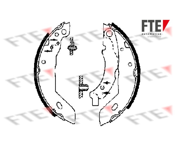 Brake Shoe Set - 9100006 FTE