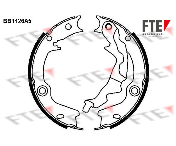 Brake Shoe Set, parking brake - BB1426A5 FTE