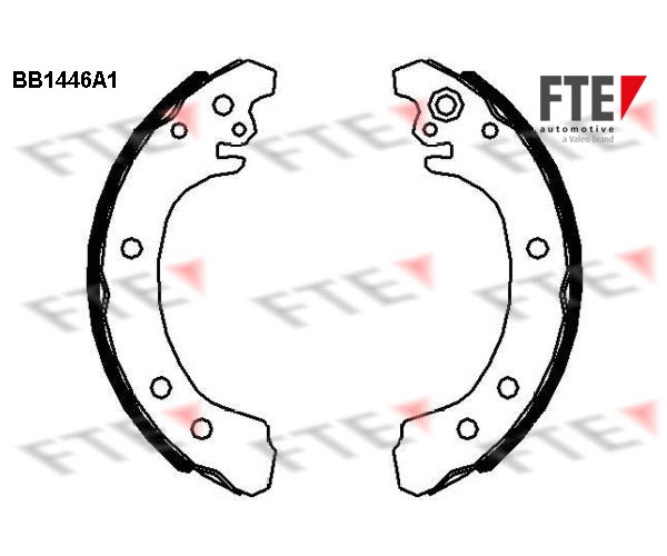 Bremsbackensatz - 9100169 FTE