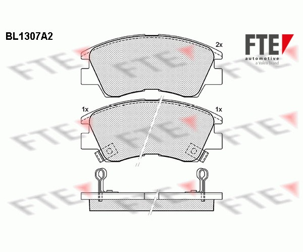 Brake Pad Set, disc brake - 9010099 FTE