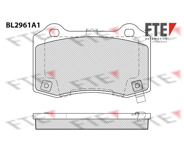 Brake Pad Set, disc brake - 9011204 FTE