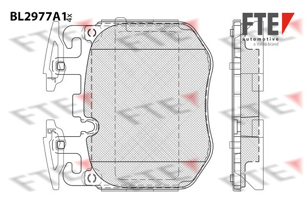 Brake Pad Set, disc brake - 9011223 FTE