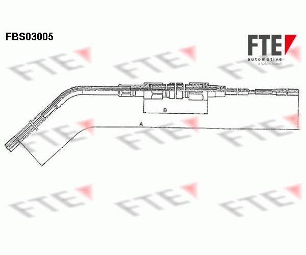 Cable, parking brake - 9250103 FTE