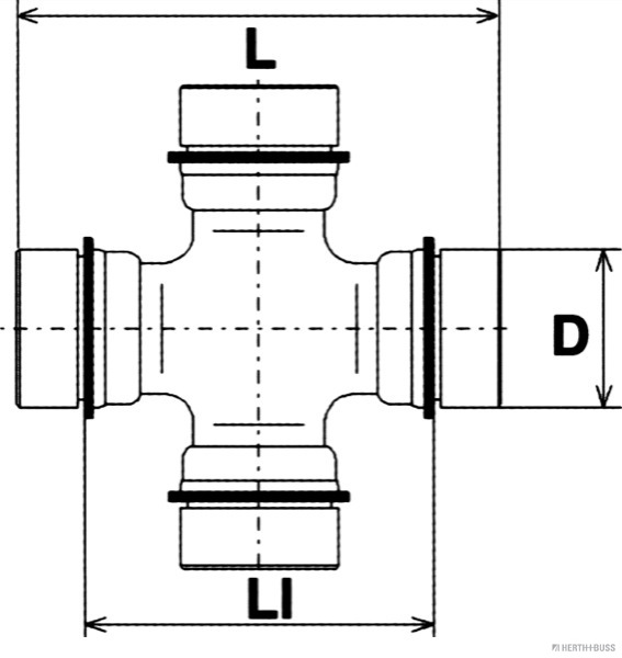 Joint, propshaft - J2929001 HERTH+BUSS JAKOPARTS