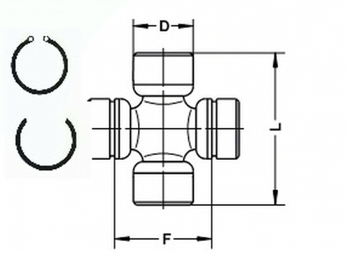 Joint, propshaft - U 109 LÖBRO
