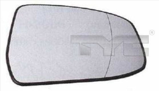 Mirror Glass, outside mirror - 310-0117-1 TYC