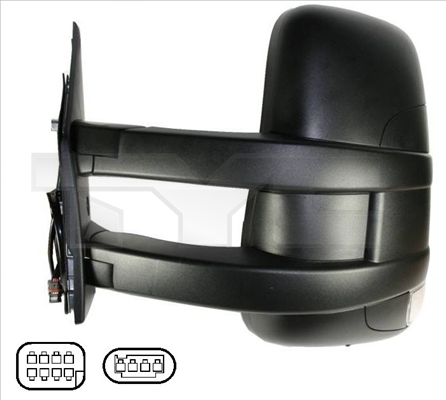 Specchio retrovisore esterno - 315-0008 TYC