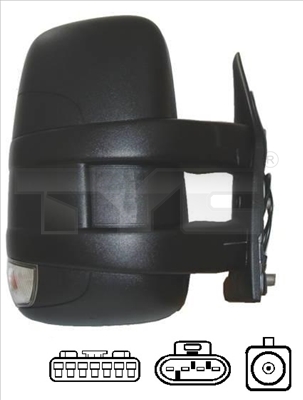 Specchio retrovisore esterno - 315-0015 TYC