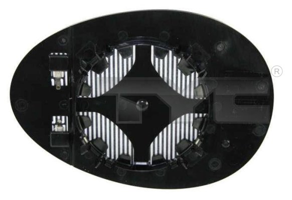 Mirror Glass, outside mirror - 322-0006-1 TYC