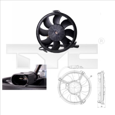 Fan, radiator - 802-0002 TYC