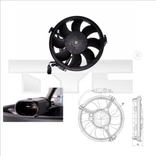 Fan, radiator - 802-0003 TYC