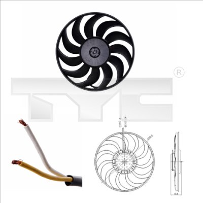 Fan, radiator - 802-0051 TYC