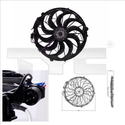 Fan, radiator - 803-0003 TYC