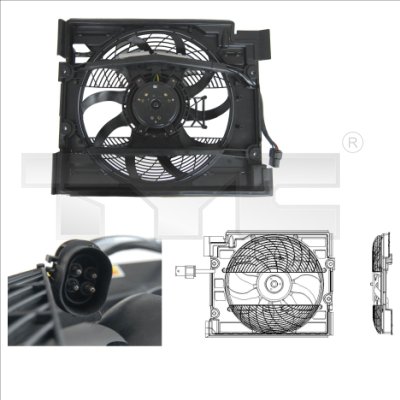 Ventola, Raffreddamento motore - 803-0006 TYC
