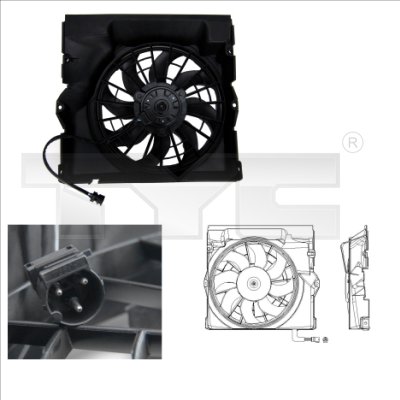 Fan, radiator - 803-0009 TYC