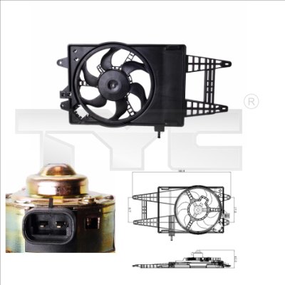 Fan, radiator - 809-0004 TYC