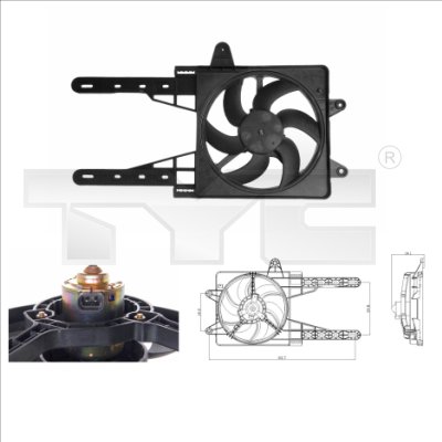 Fan, radiator - 809-0007 TYC