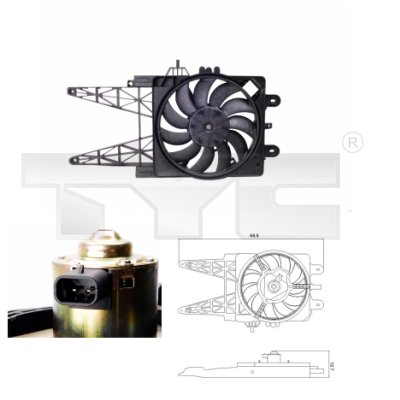 Fan, radiator - 809-0008 TYC