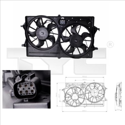 Fan, radiator - 810-0016 TYC