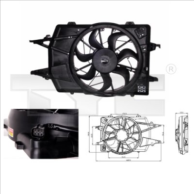 Fan, radiator - 810-0018 TYC