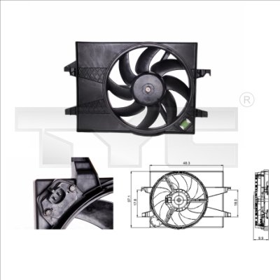 Fan, radiator - 810-0025 TYC
