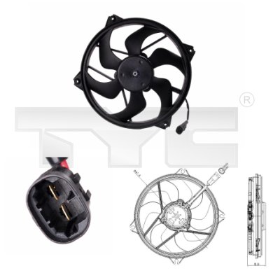 Fan, radiator - 826-0006 TYC