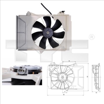 Fan, radiator - 836-0011 TYC