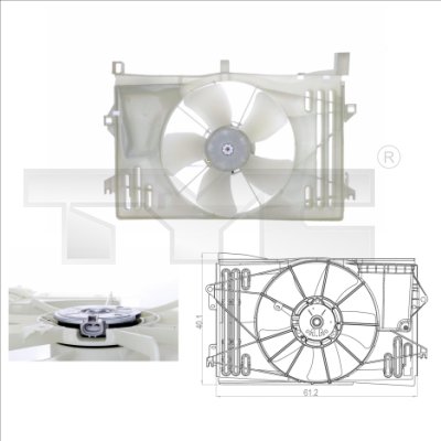 Fan, radiator - 836-0013 TYC