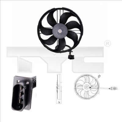 Fan, radiator - 837-0018 TYC