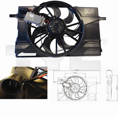 Fan, radiator - 838-0007 TYC