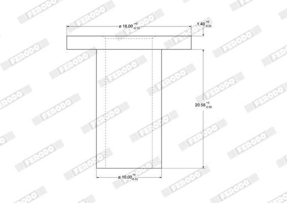 Заклепка, накладки барабанного тормоза - 93068 FERODO
