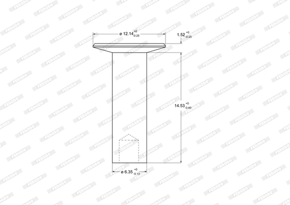 Rivet, drum brake lining - 93684 FERODO