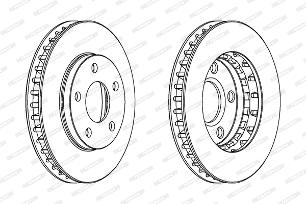Brake Disc - DDF1030 FERODO