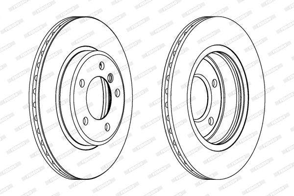Brake Disc - DDF1066C FERODO