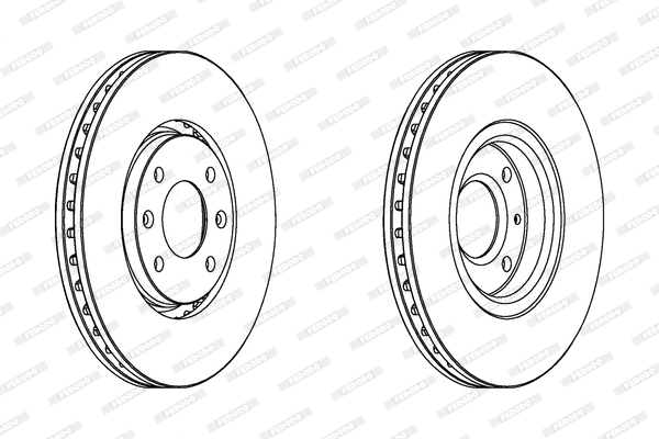 Brake Disc - DDF1106 FERODO