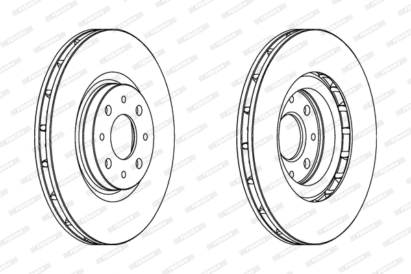 Brake Disc - DDF1122 FERODO