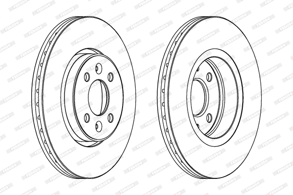 Brake Disc - DDF1124C FERODO
