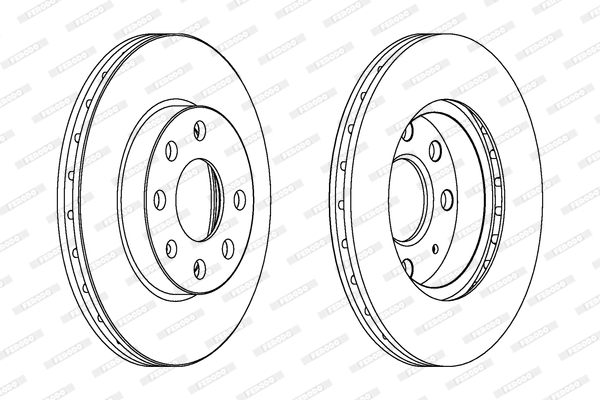 Brake Disc - DDF1130C FERODO