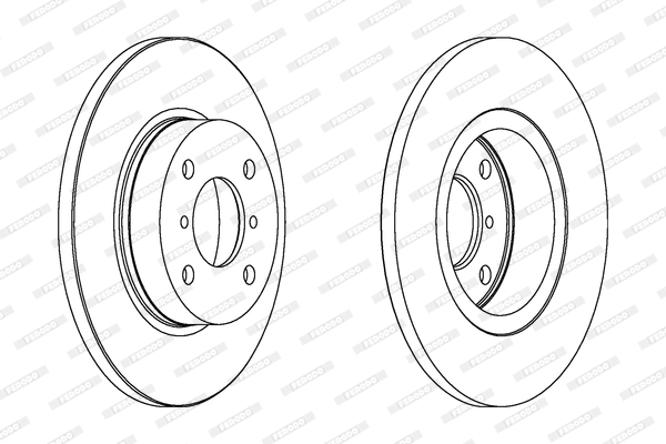 Brake Disc - DDF1148C FERODO
