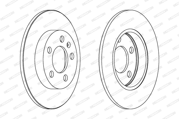 Brake Disc - DDF1155C FERODO
