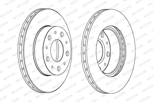 Brake Disc - DDF1171 FERODO