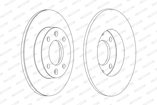 Brake Disc - DDF1178C FERODO