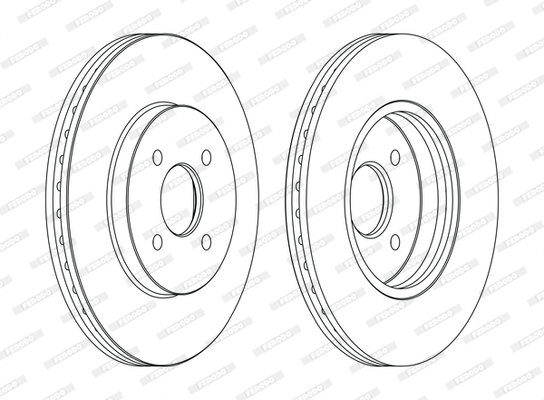 Brake Disc - DDF1195C FERODO