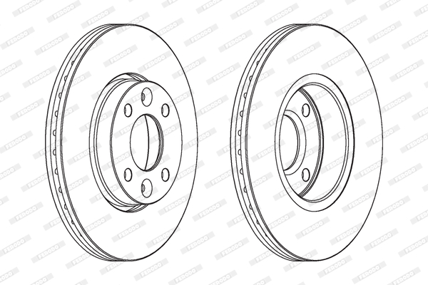 Brake Disc - DDF1201C FERODO