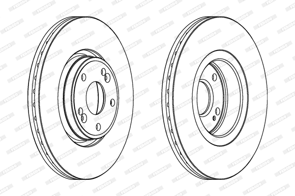 Brake Disc - DDF1205C FERODO