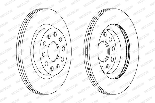 Brake Disc - DDF1223C FERODO