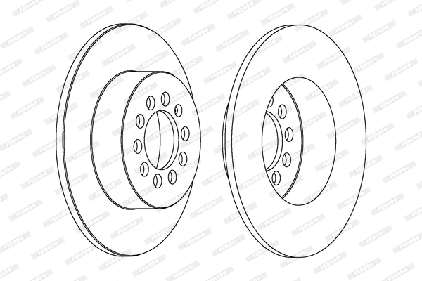 Brake Disc - DDF1224 FERODO
