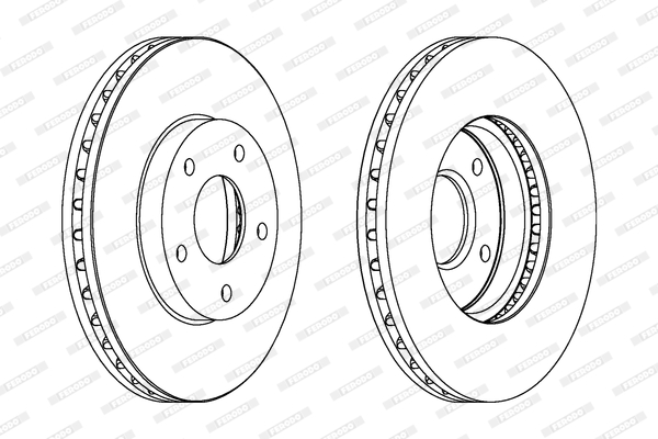 Brake Disc - DDF1249C FERODO