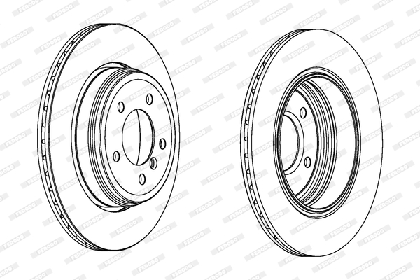 Brake Disc - DDF1260C FERODO